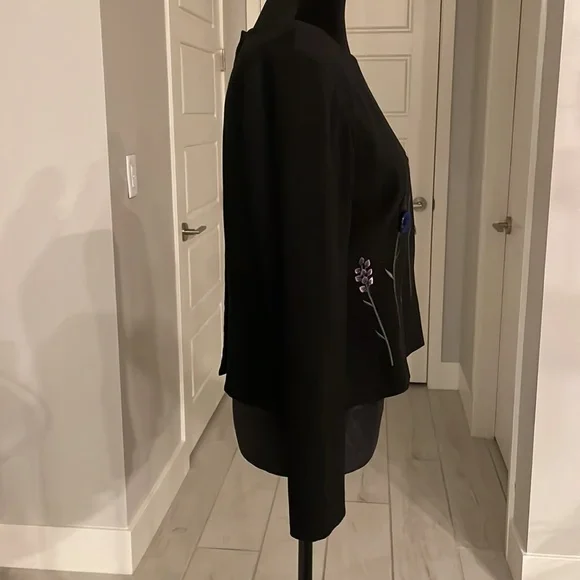 Vintage Positive Attitude Black VelvetTop Size 6 P - Picture 8 of 13